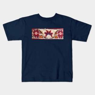 colorful flower pattern, floral designs, minimal art, abstract art, floral pattern, antique rug photo , For custom orders please DM me. Kids T-Shirt